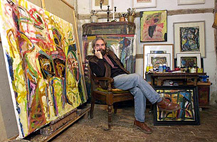 Frank Panse in seinem Atelier