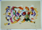 Tanzende Farben, Gouache, 30x42, 2005